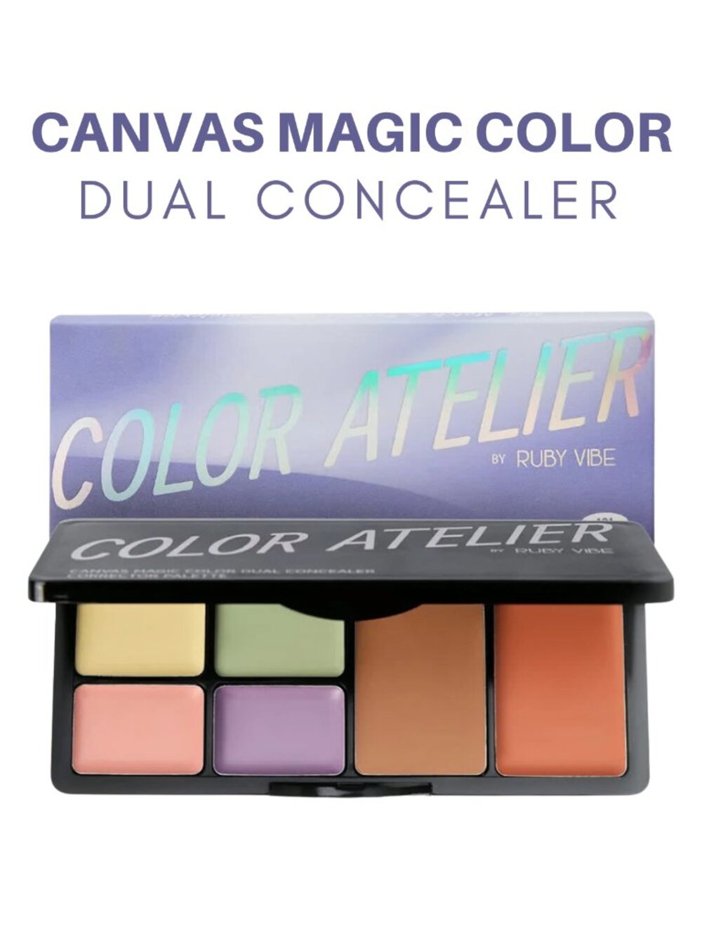Dual Tone Concealer Palette Full Coverage for Concealing, Color Correcting